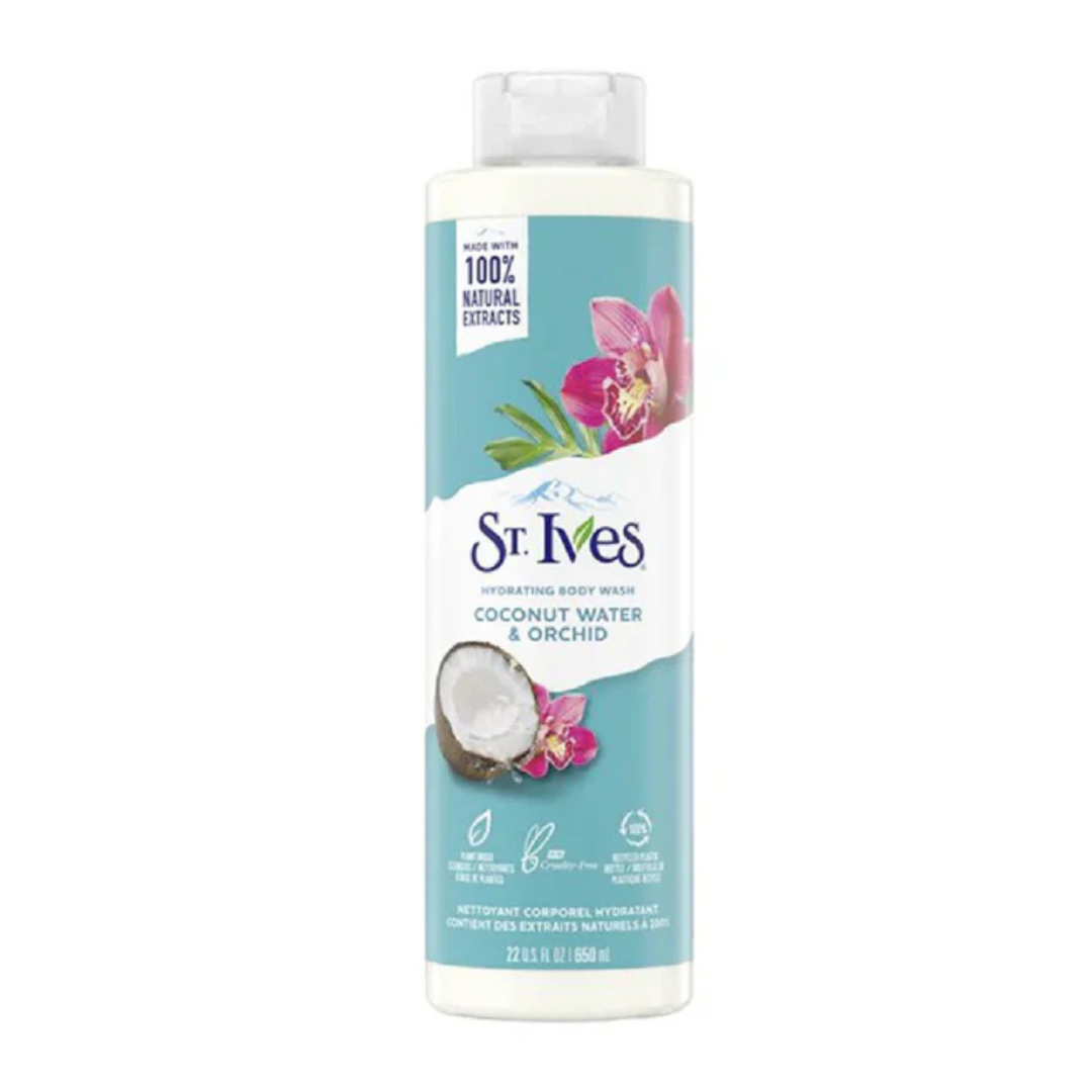 St. Ives Coconut Water & Orchid body wash hidratante natural 22oz