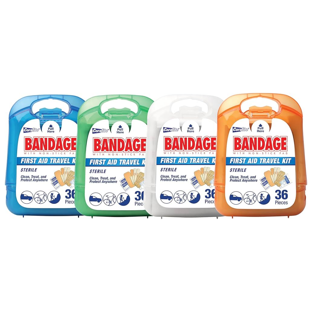 First Aid Travel Kit 36 piezas primeros auxilios compacto