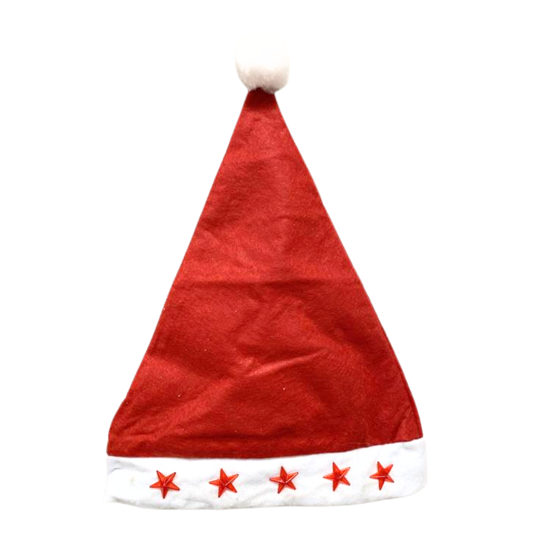 Xmas Santa Hat (AA2025-4-67) sombrero navideño de fieltro rojo