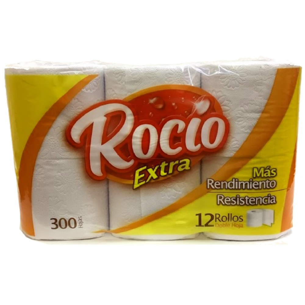 Rocío Extra Toilet Paper 12 Rolls (2 Ply (300 Sheets per Roll))