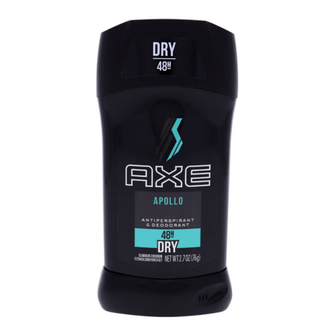 Desodorante antitranspirante Axe Apollo barra 48 horas de protección 2.7oz