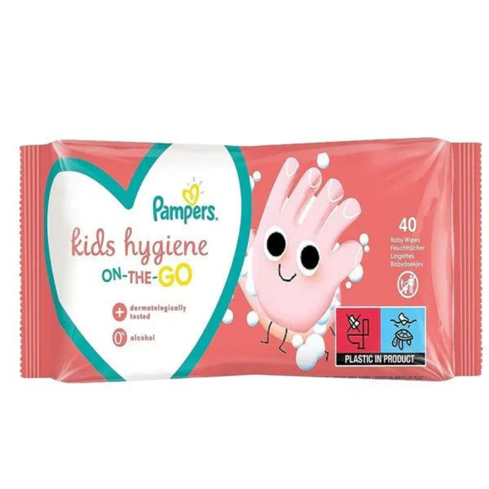 Pampers Kids Hygiene On-The-Go Baby Wipes (40 ct)