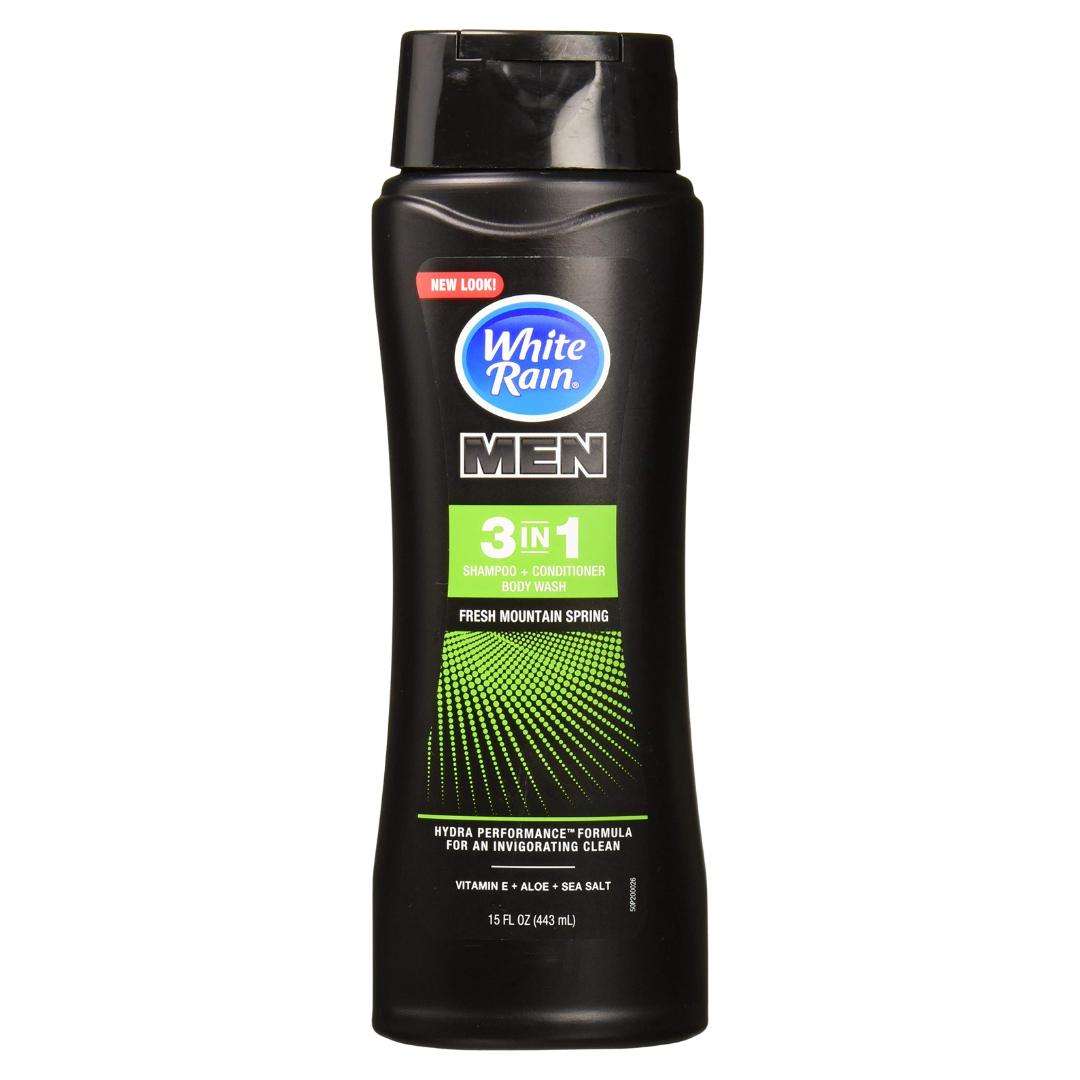 White Rain 3 en 1 para hombres, frescura integral para cuerpo y cabello
