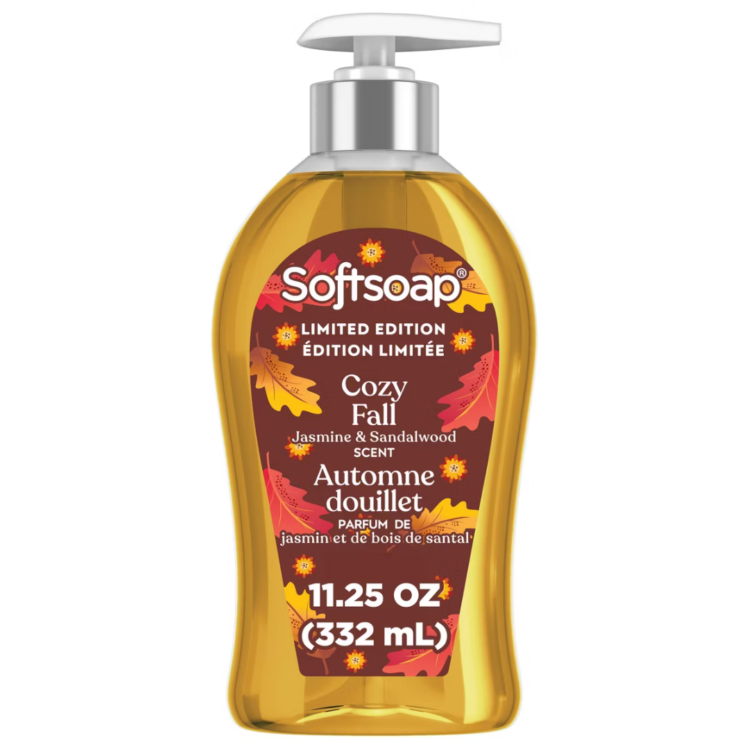 Softsoap Cozy Fall Jabón Líquido Jazmín y Sándalo 11.25oz
