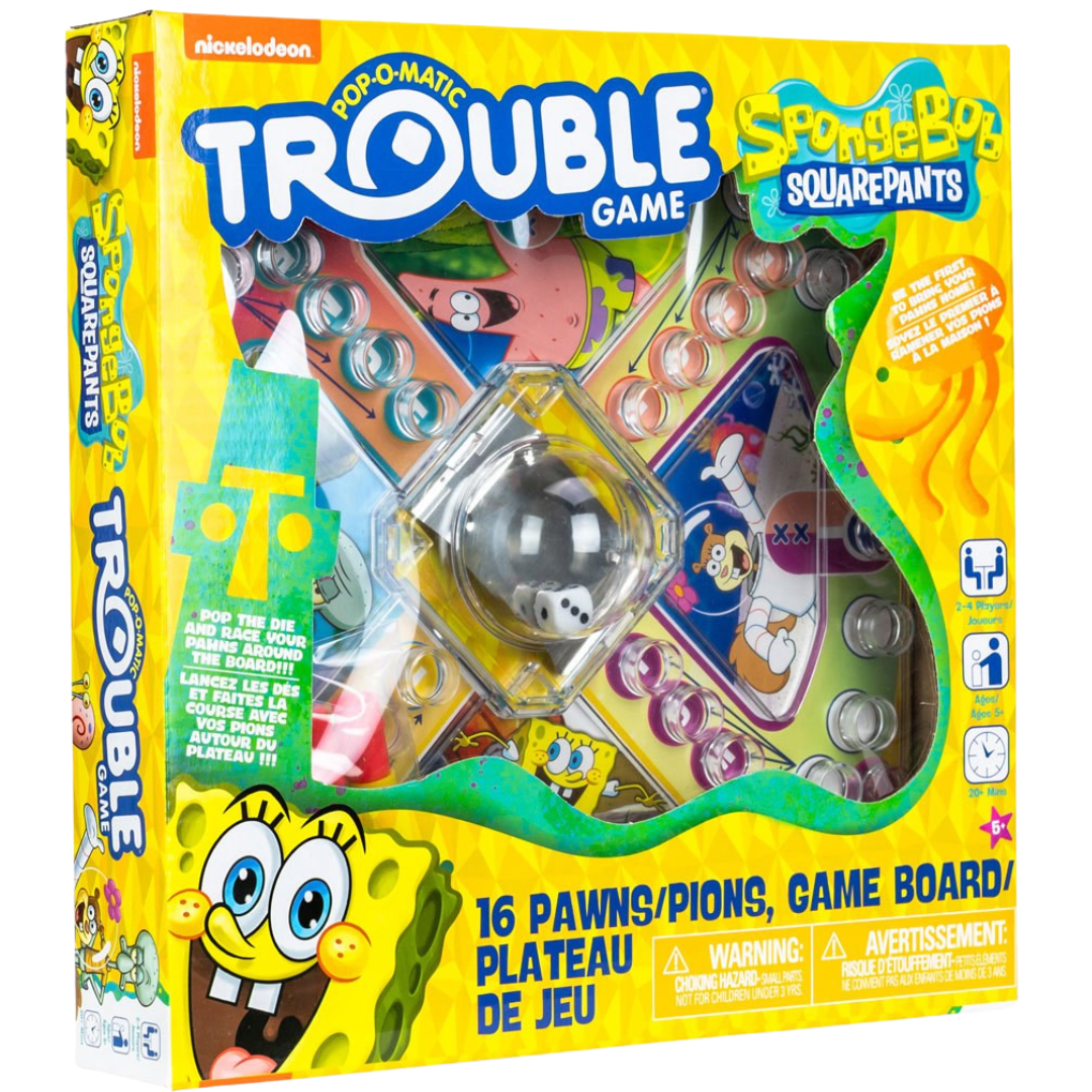 Juego Trouble Pop-O-Matic Bob Esponja Nickelodeon