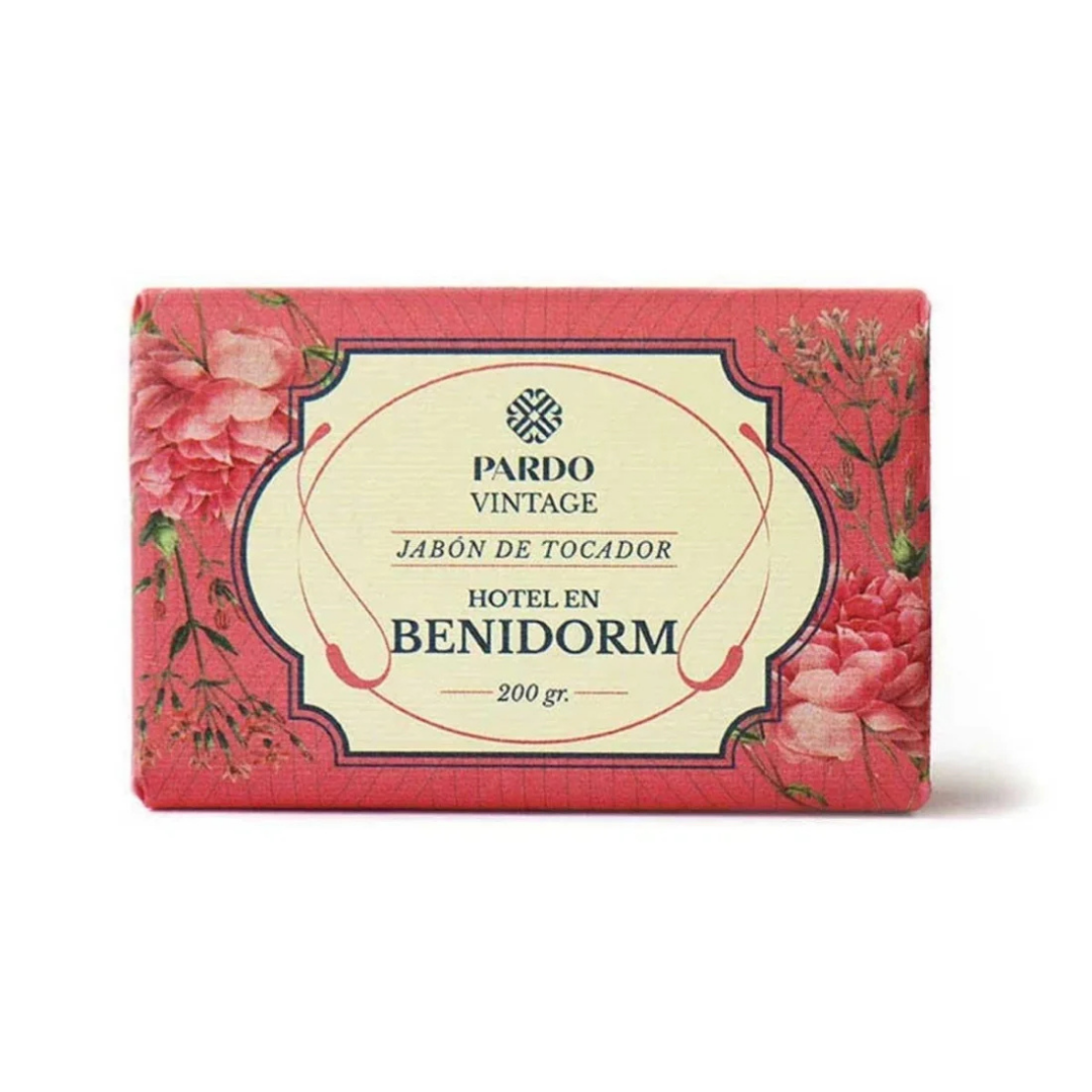 Pardo Vintage Soap Hotel en Benidorm jabón tocador floral 200g