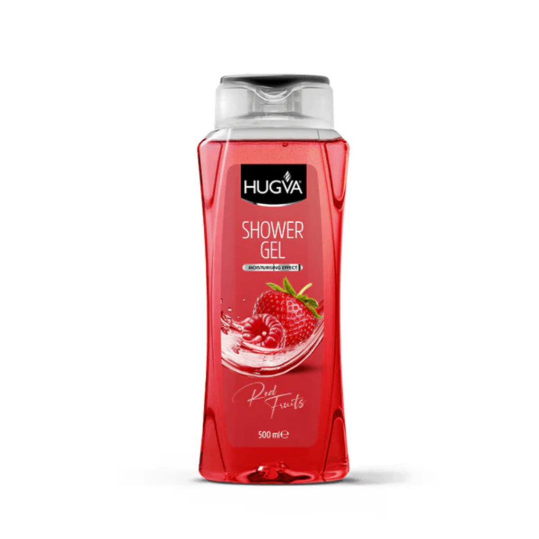 Gel de baño Hugva hidratante sabor Frutos Rojos de 500ml