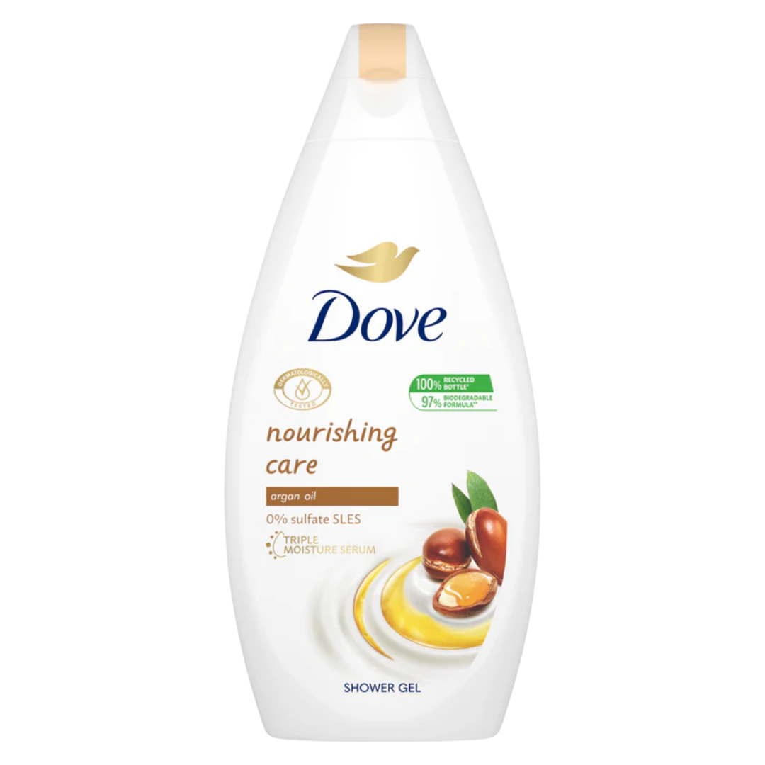 Dove Nourishing Care Shower Gel Argan Oil 400ml jabon liquido argán