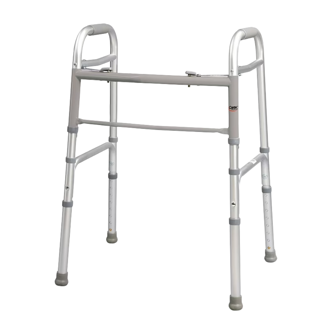 Drive Medical Folding Walker de aluminio, ligero y ajustable para adultos