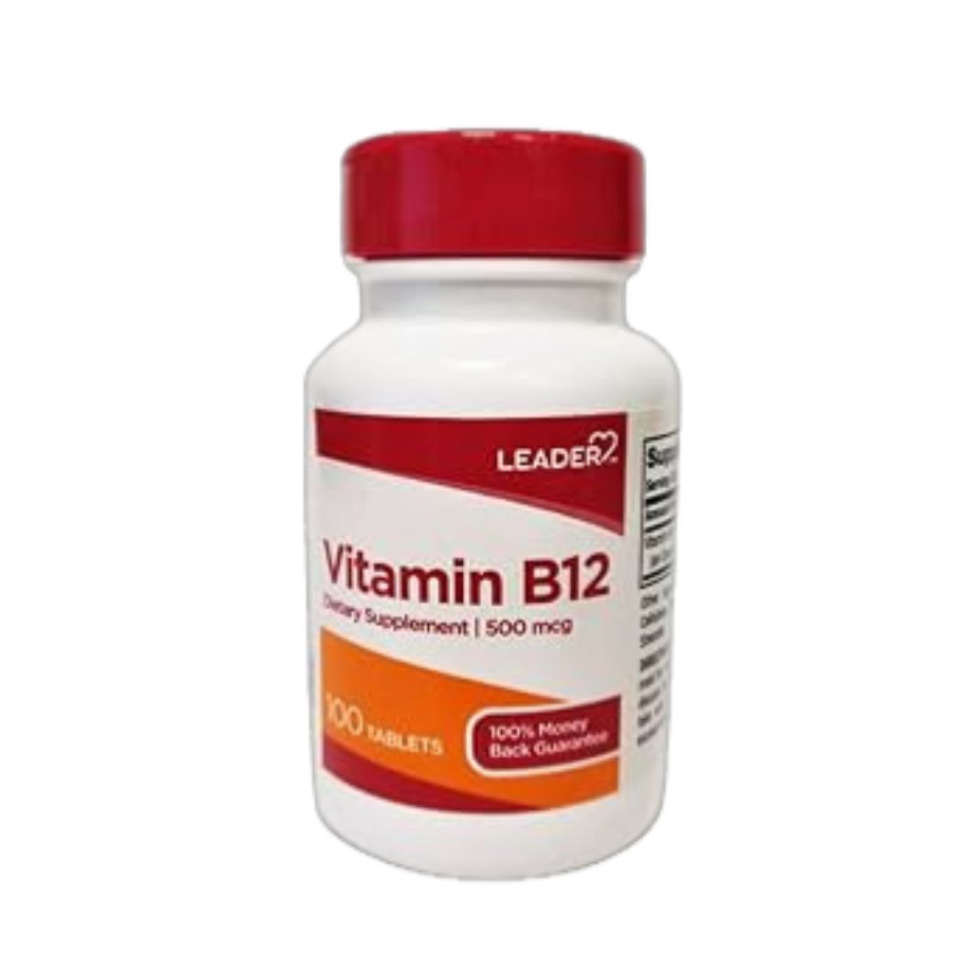 Leader Vitamin B12 suplemento 60 tabletas