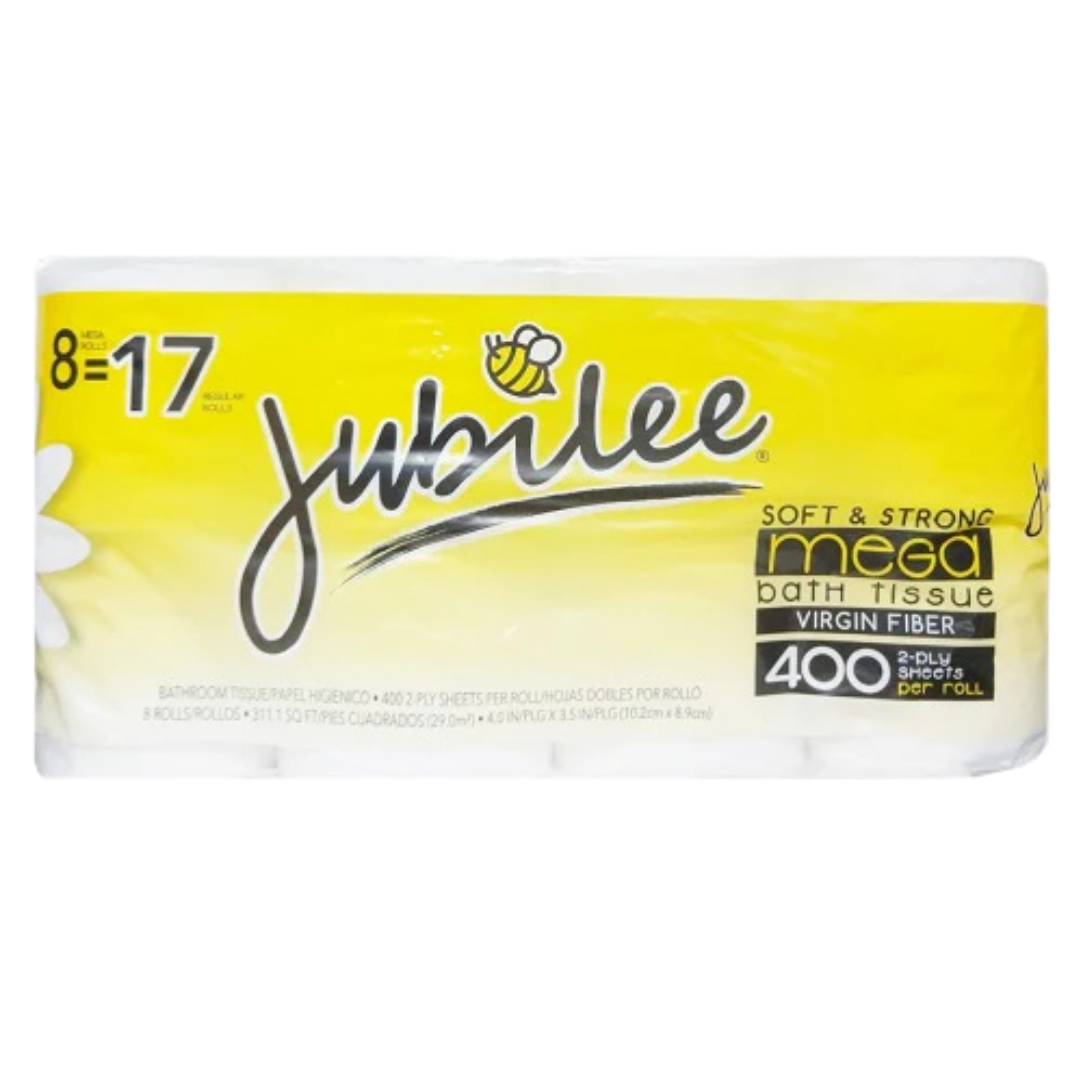 Jubilee Bathroom Tissue 8-Pack 400 sheets