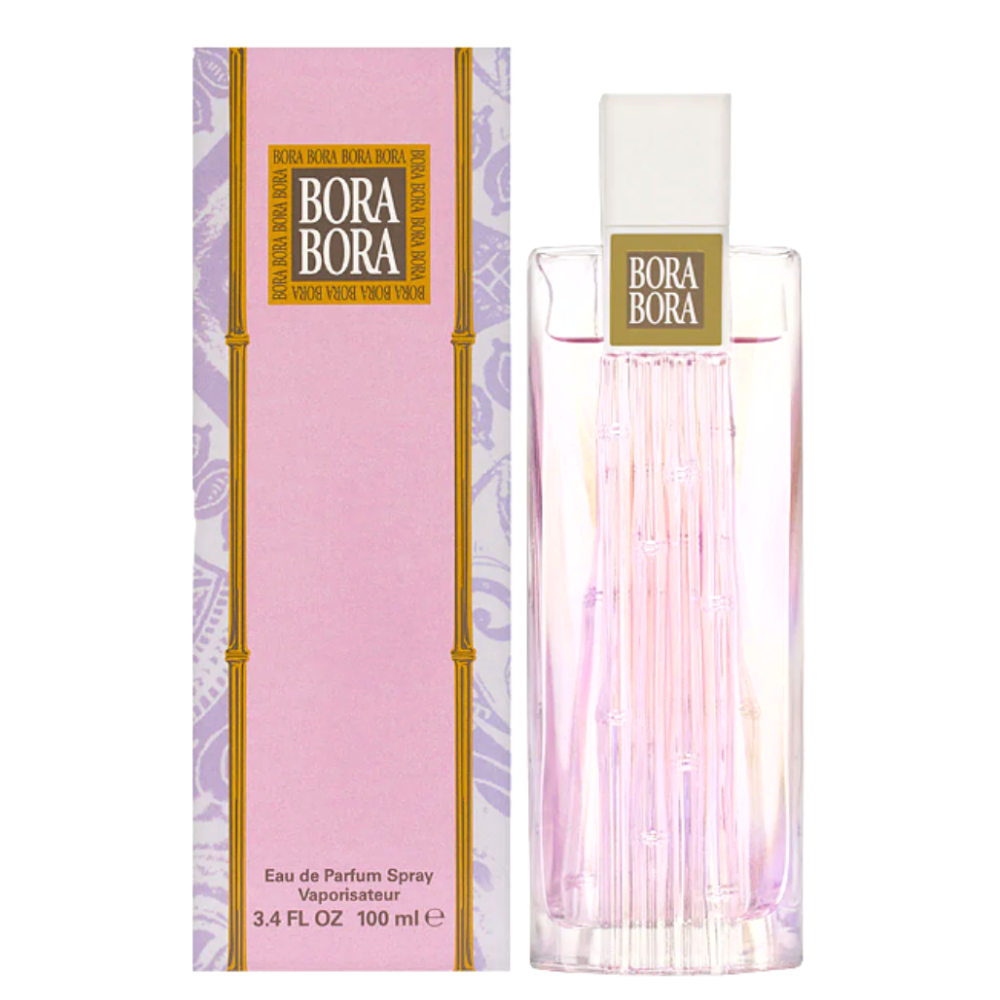 Bottle of Bora Bora Eau de Parfum for Women with packaging, 3.4 oz.