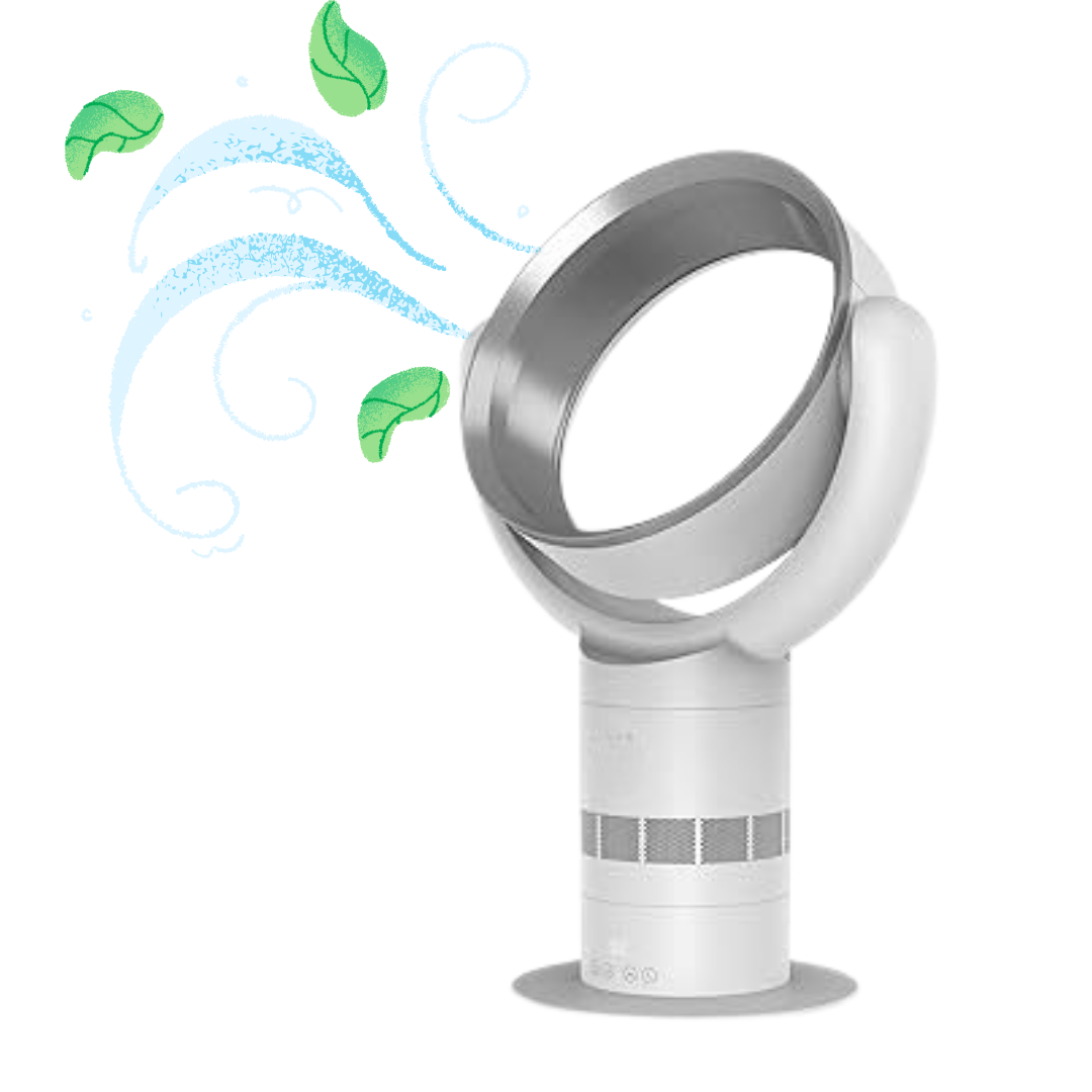 HomeBoss Bladeless Desk Fan