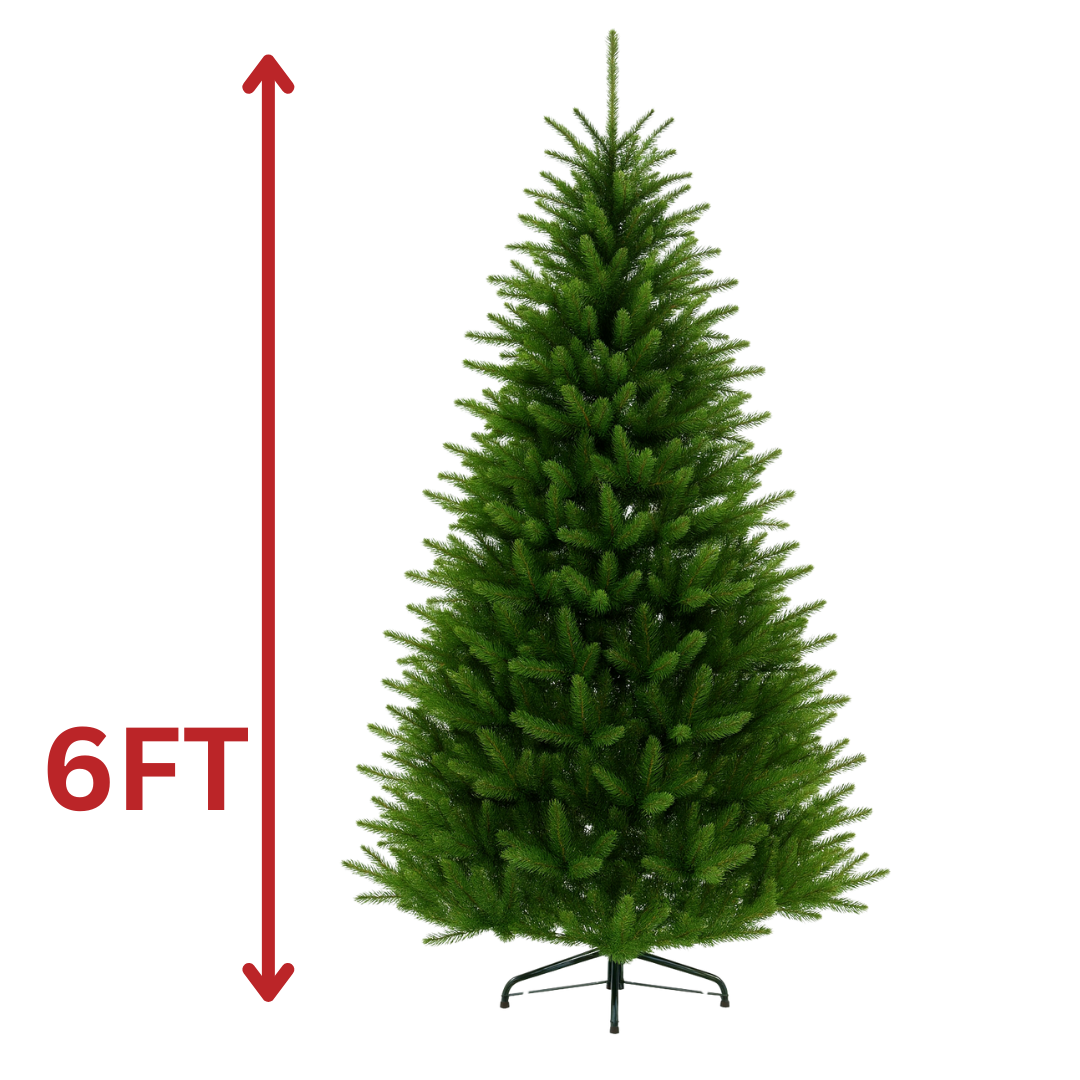 Christmas Tree 6FT – 810 Tips (Green or White Option)