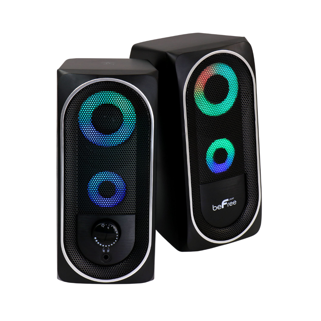 Bocinas gaming Befree “Su Selección”, sonido envolvente y luces RGB