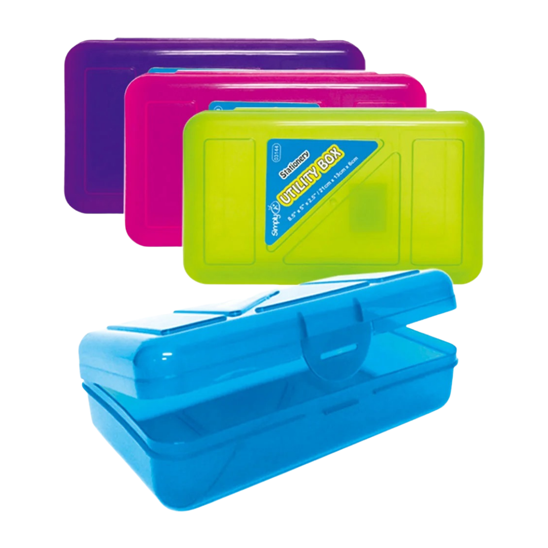 Caja para utilidades 8.5×5×2.25″ de plástico resistente con cierre hermético