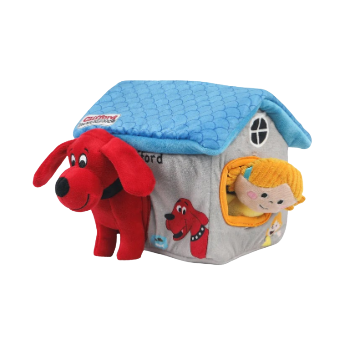 Casa puzzle Clifford 7.9", peluche interactivo para perro