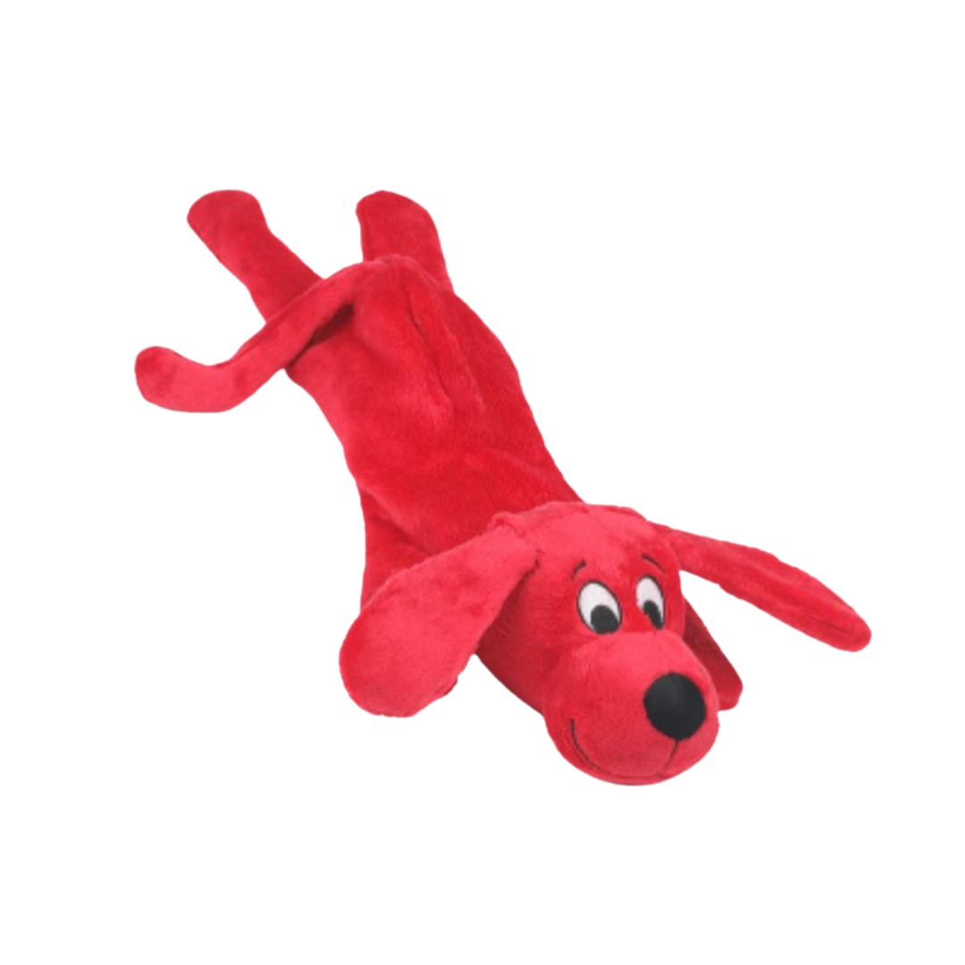 Juguete Clifford Skinny Furry Friend 17.5", peluche largo con squeaker