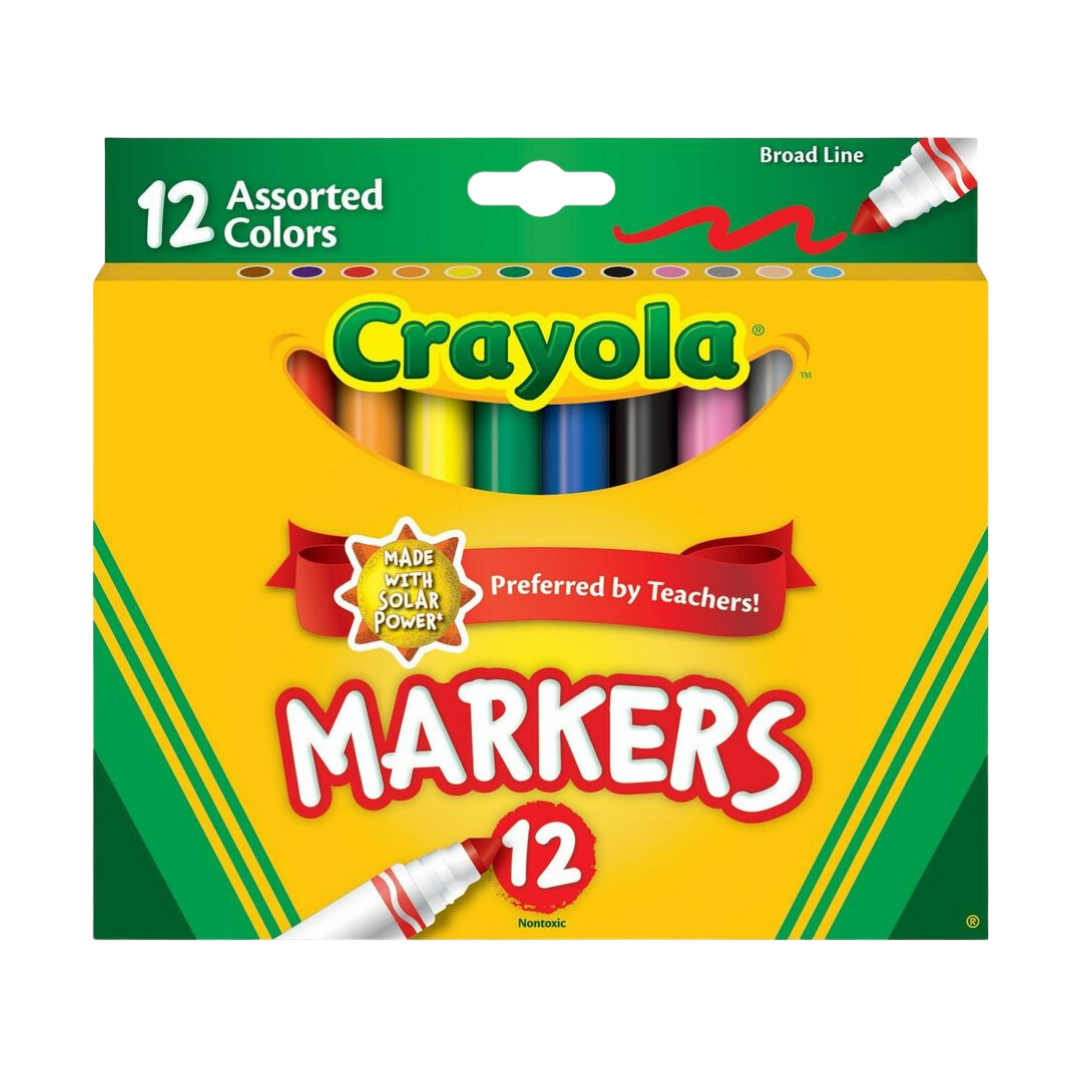 Crayola Broad Tip Markers (12 pack)