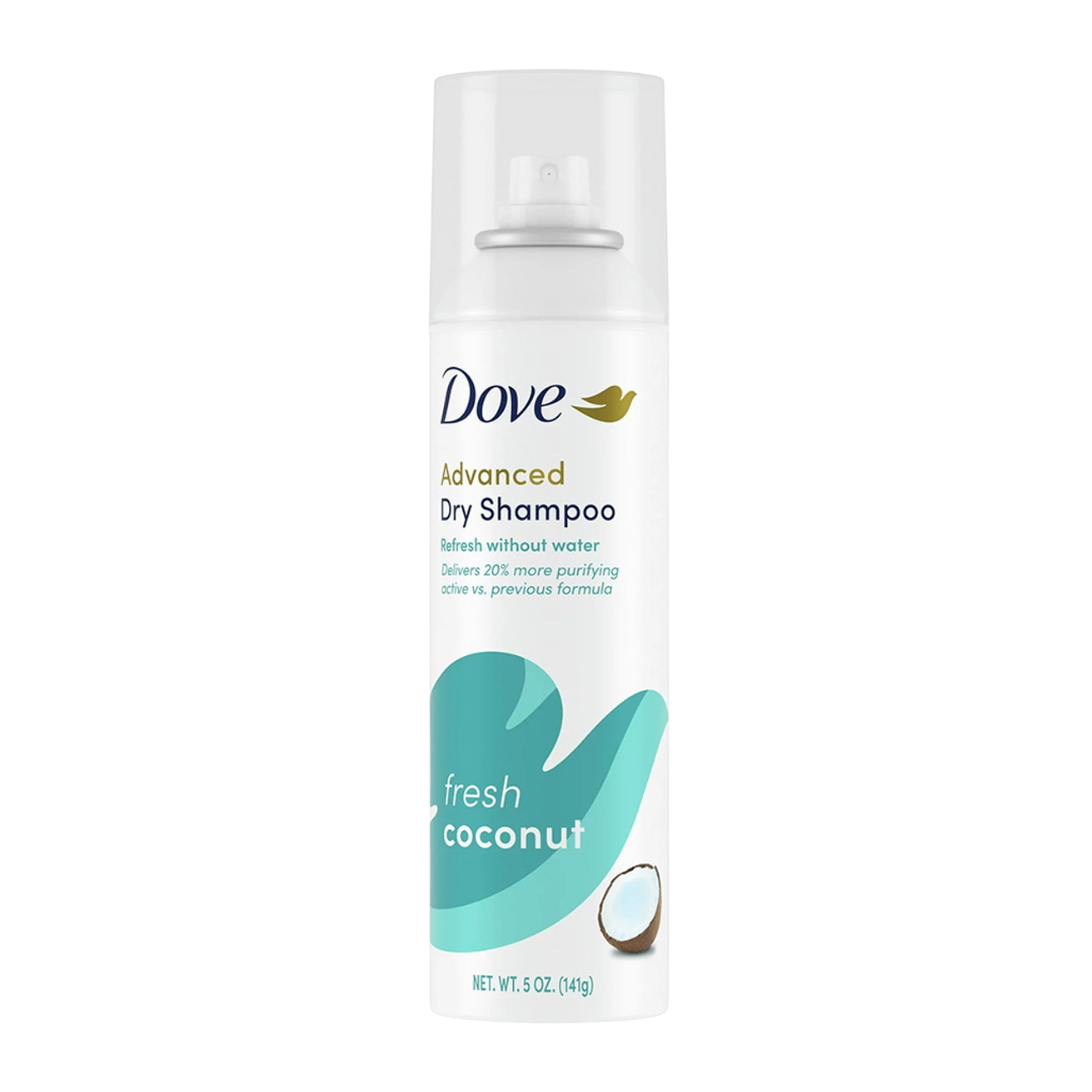 Shampoo seco Dove Fresh Coconut, volumen instantáneo y aroma a coco