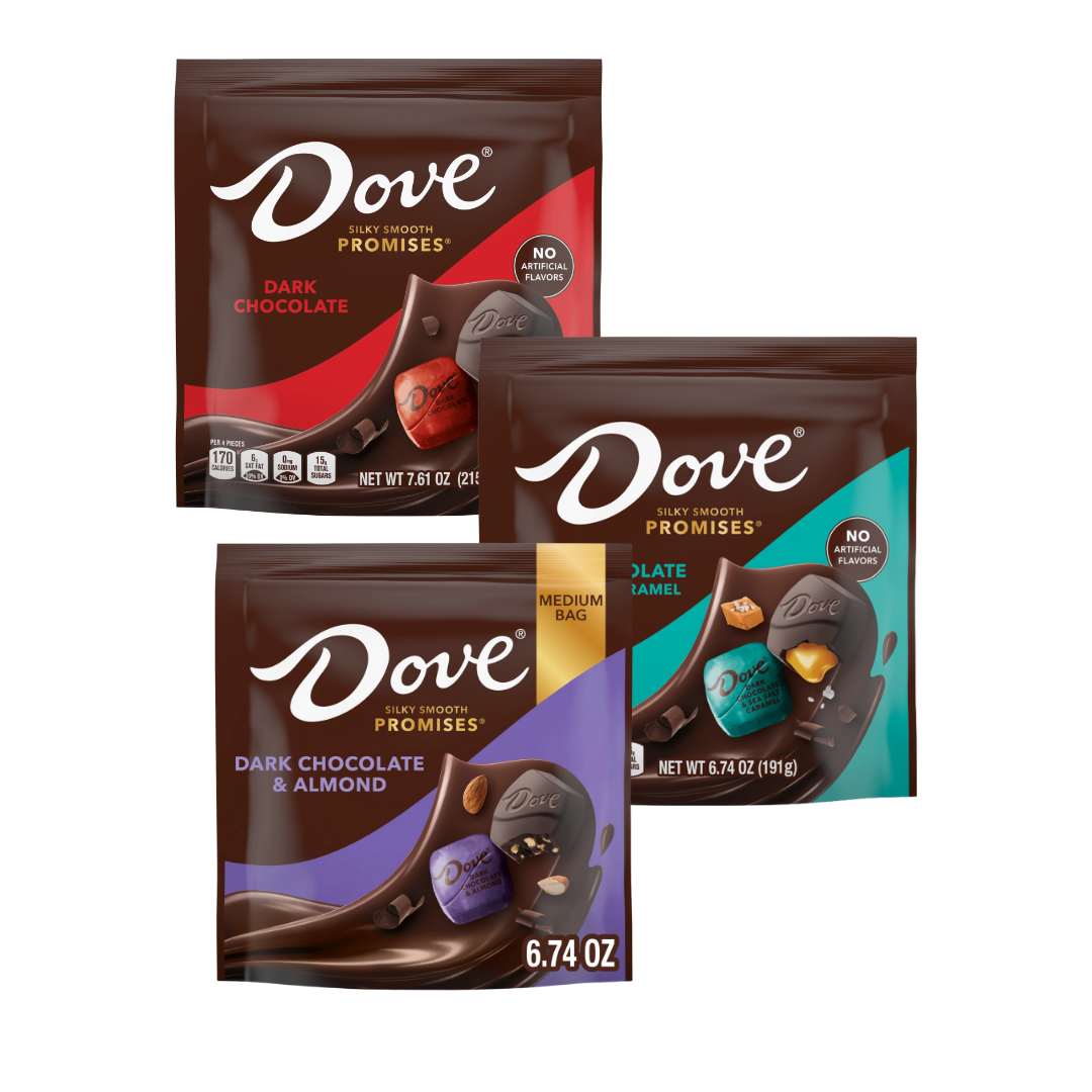Dove Promises variedad 6.74–7.61 oz: Dark, Milk o Almond