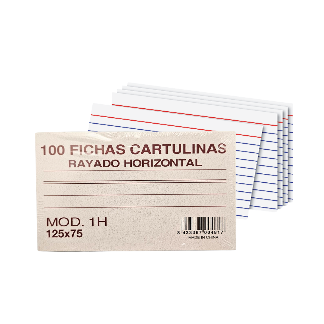 Paquete de 100 index cards tamaño 3×5 pulgadas en blanco