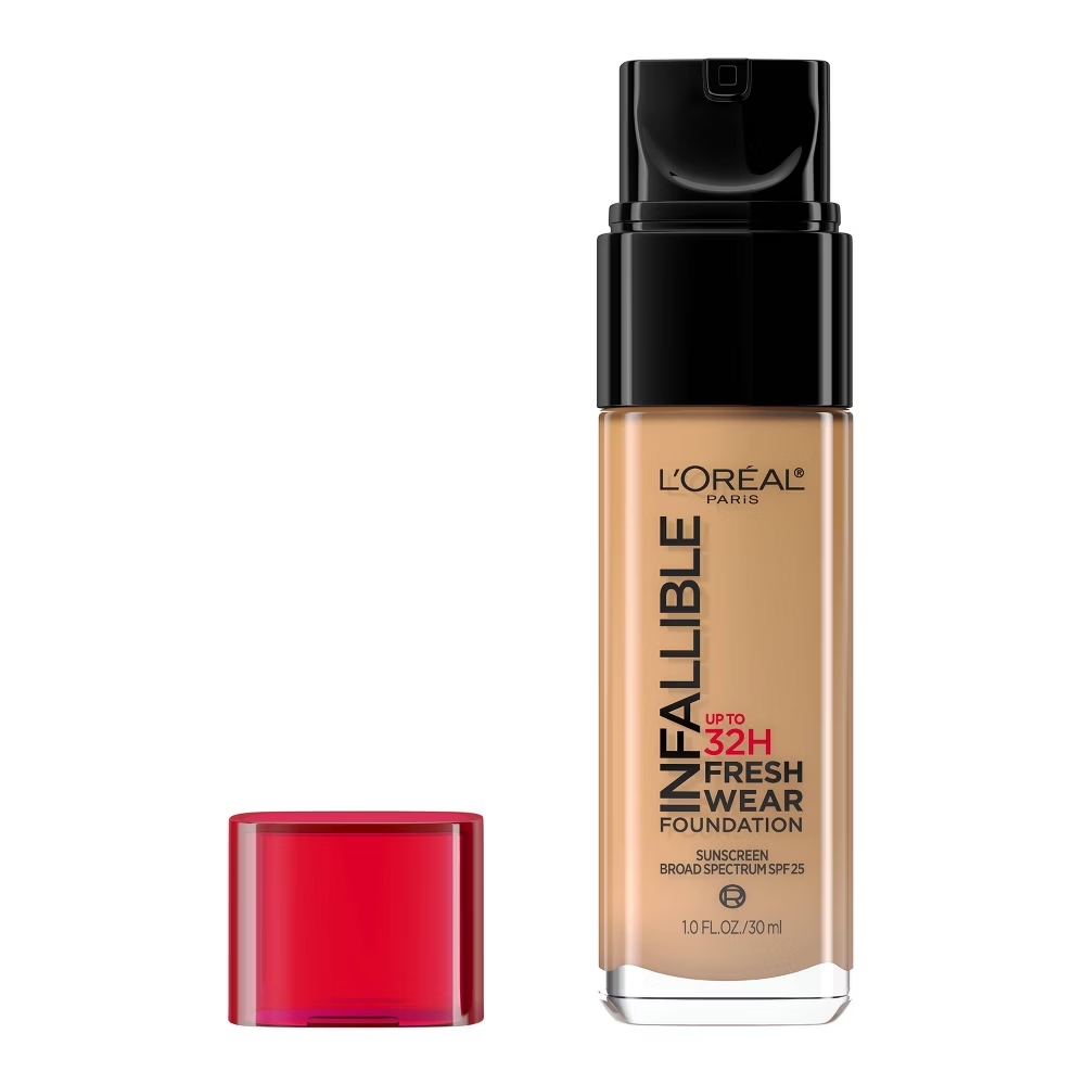 L'Oréal Paris Infallible 32HR Fresh Wear Foundation SPF 25 (485 Golden Sun, 1 fl oz)