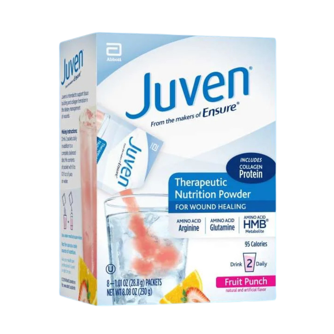 Pack 8 sobres Juven Fruit Punch bebida electrolitos pediátrica