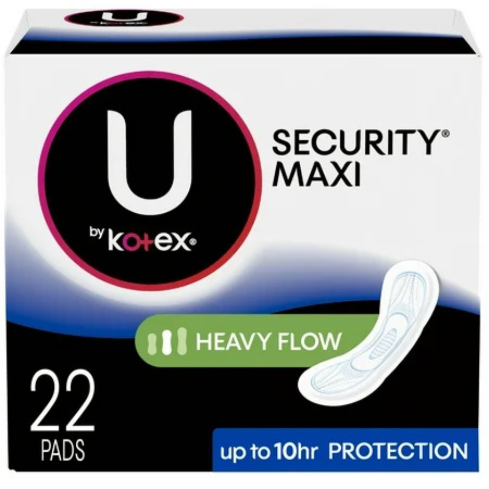 U by Kotex Maxi Long Pads without Wings (22 units)