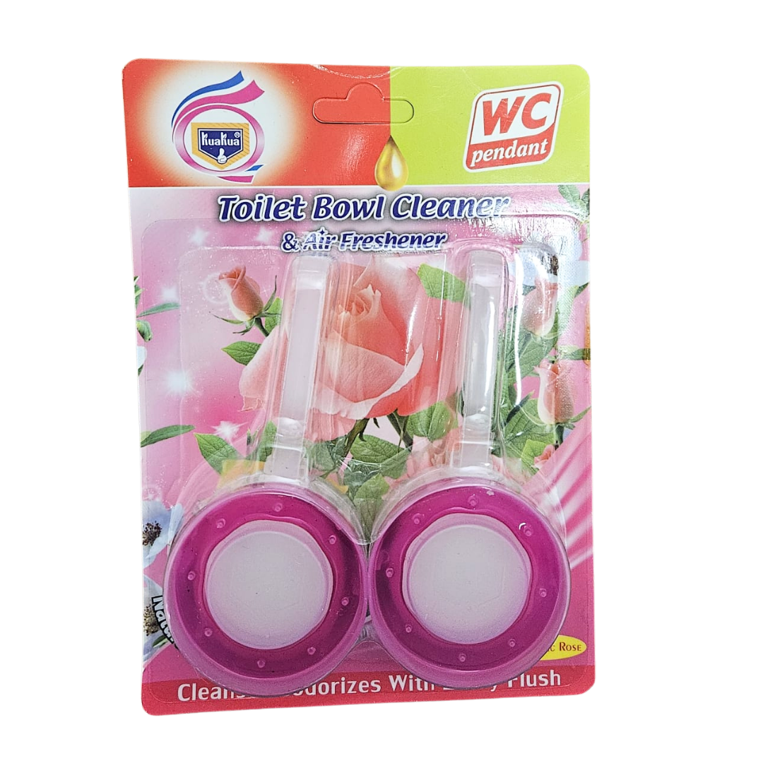 Pack de 2 limpiadores de inodoro Kuakua TB con aroma a rosas