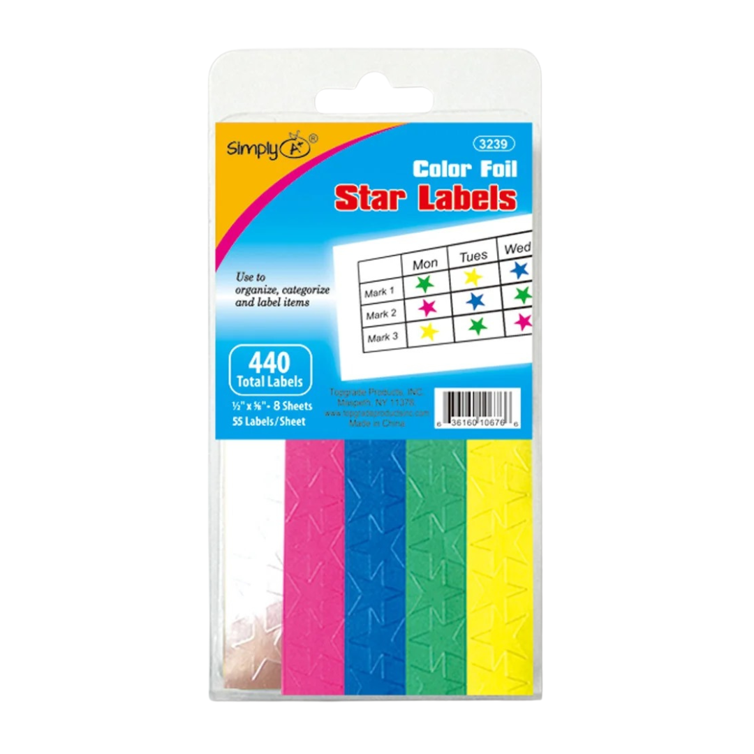 Pack de Etiquetas Simply A+ – Elige Diseño y Cantidad (128–440 ct)