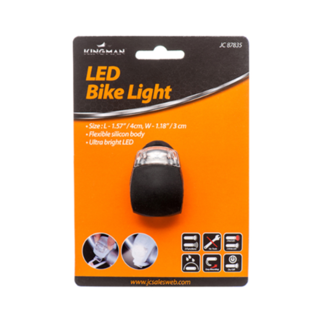 Luz LED para bicicleta, modos fijo e intermitente, resistente al agua