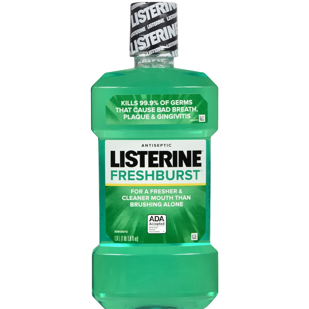 Listerine Fresh Burst Antiseptic Mouthwash (33.8 oz)
