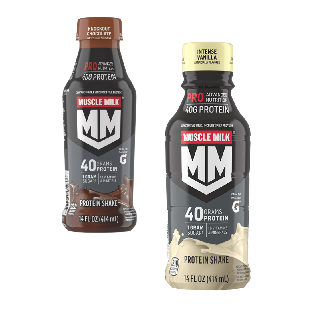 Muscle Milk Pro bebida proteica 14 oz sabores chocolate y vainilla