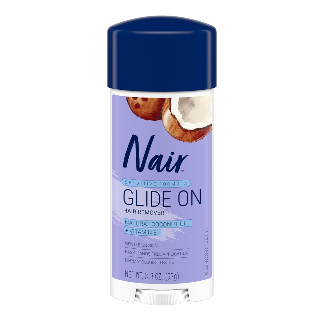 Nair Glide-On Hair Remover Cream for Sensitive Skin (3.3 oz)