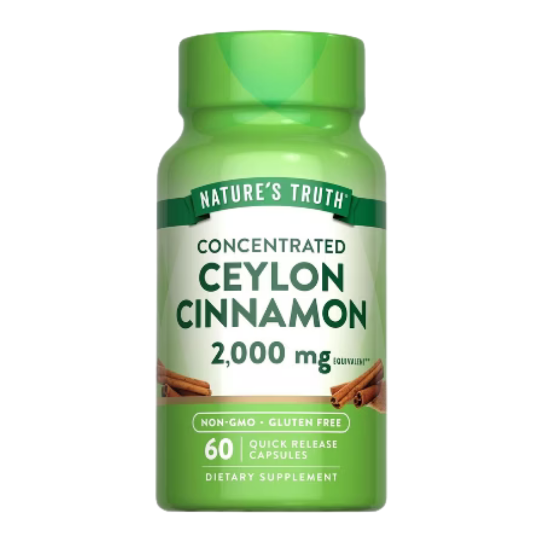Envase de Nature’s Truth Canela 2 000 mg (60 ct)