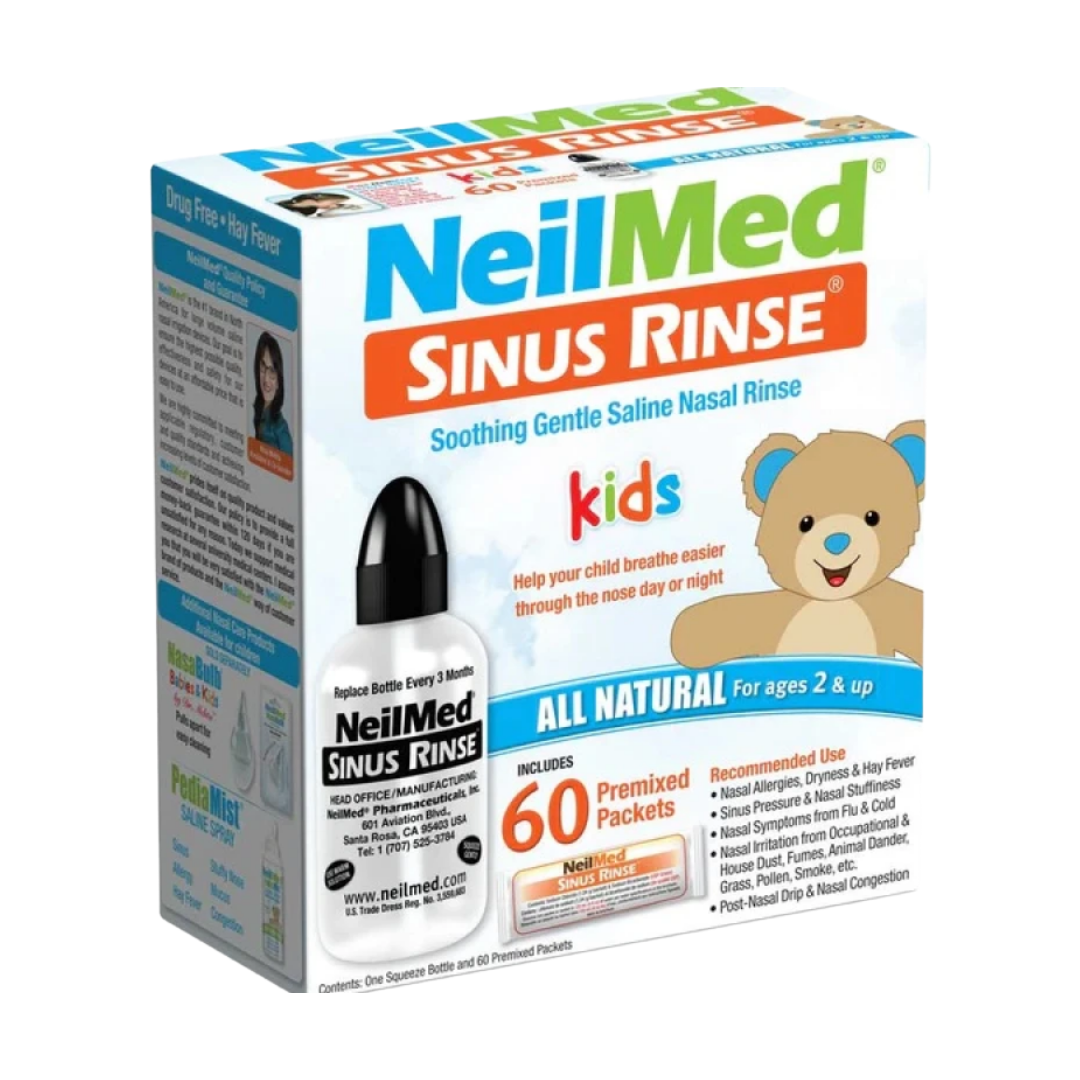 Spray salino NeilMed Pediatric para congestión nasal de niños