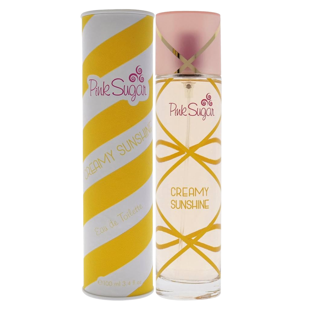 Pink Sugar Cream Sunshine Eau de Parfum (3.4 oz) para mujer, aroma dulce cítrico