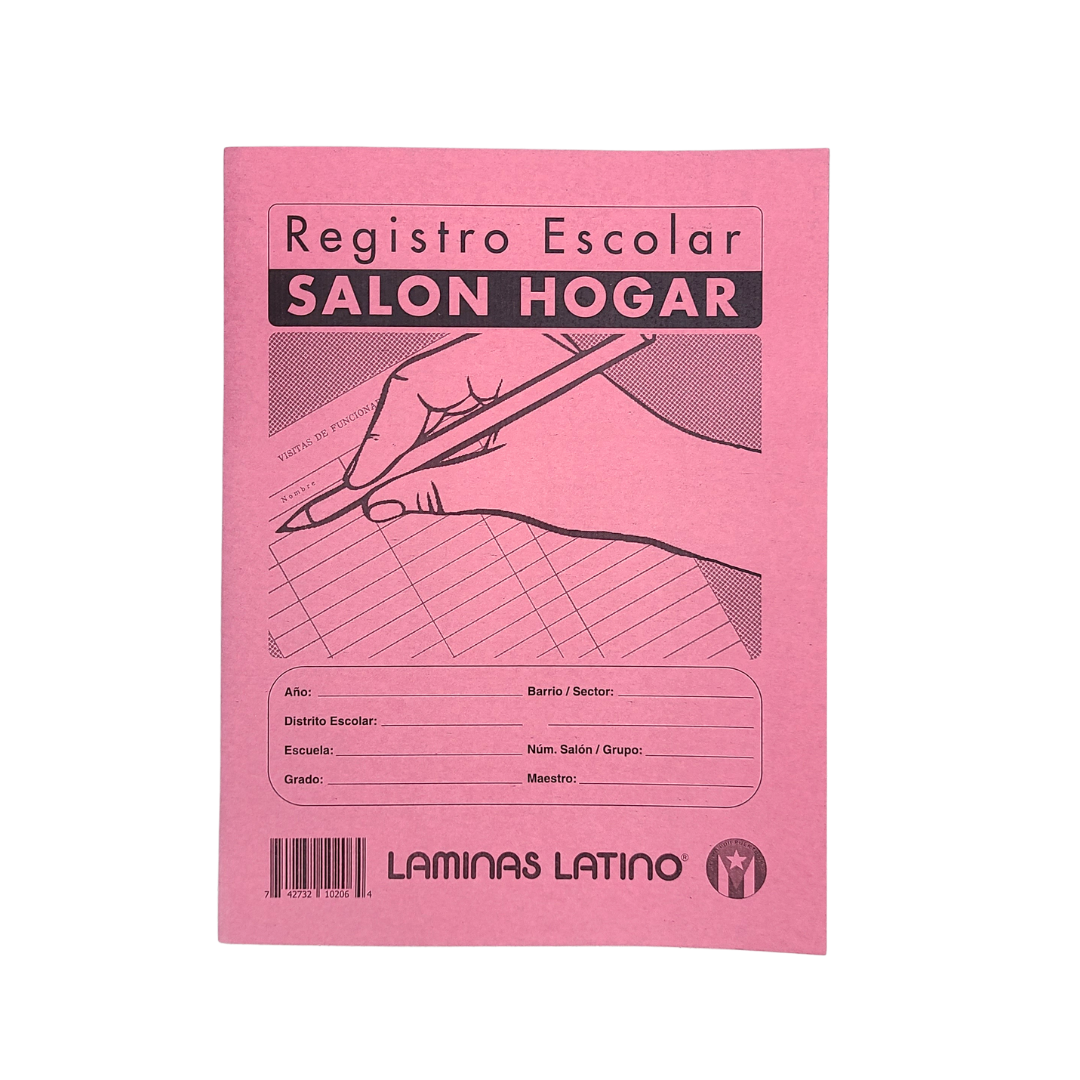 Registro del maestro con 100 hojas para asistencia y calificaciones