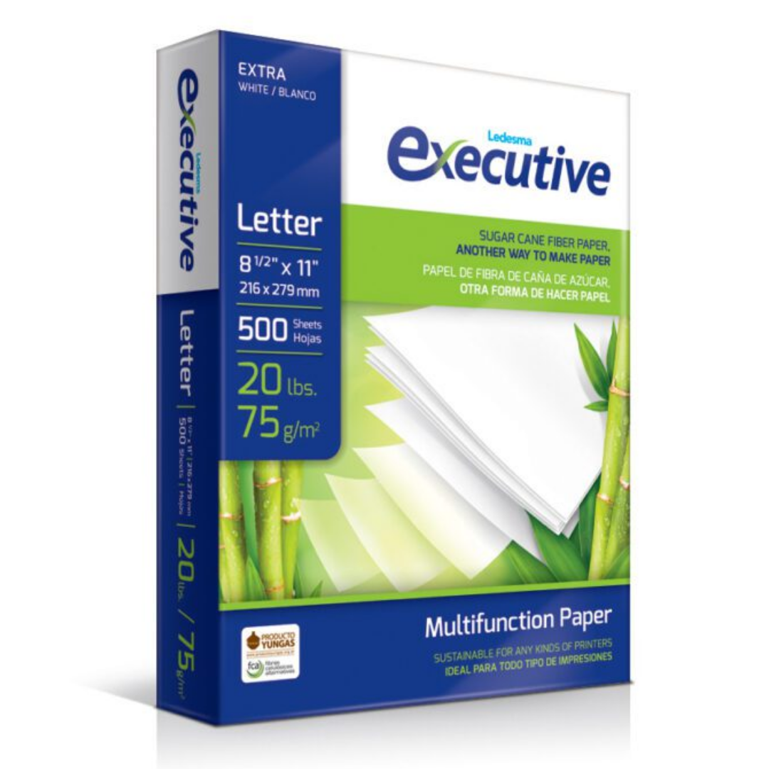 Resma de papel carta 8.5×11″ 500 hojas marca surtida