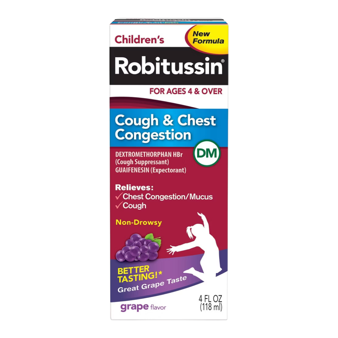 Robitussin jarabe tos y congestión uva 4 oz