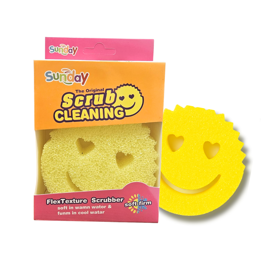 Estropajo de limpieza pesada con fibra abrasiva y espuma – 1 pz