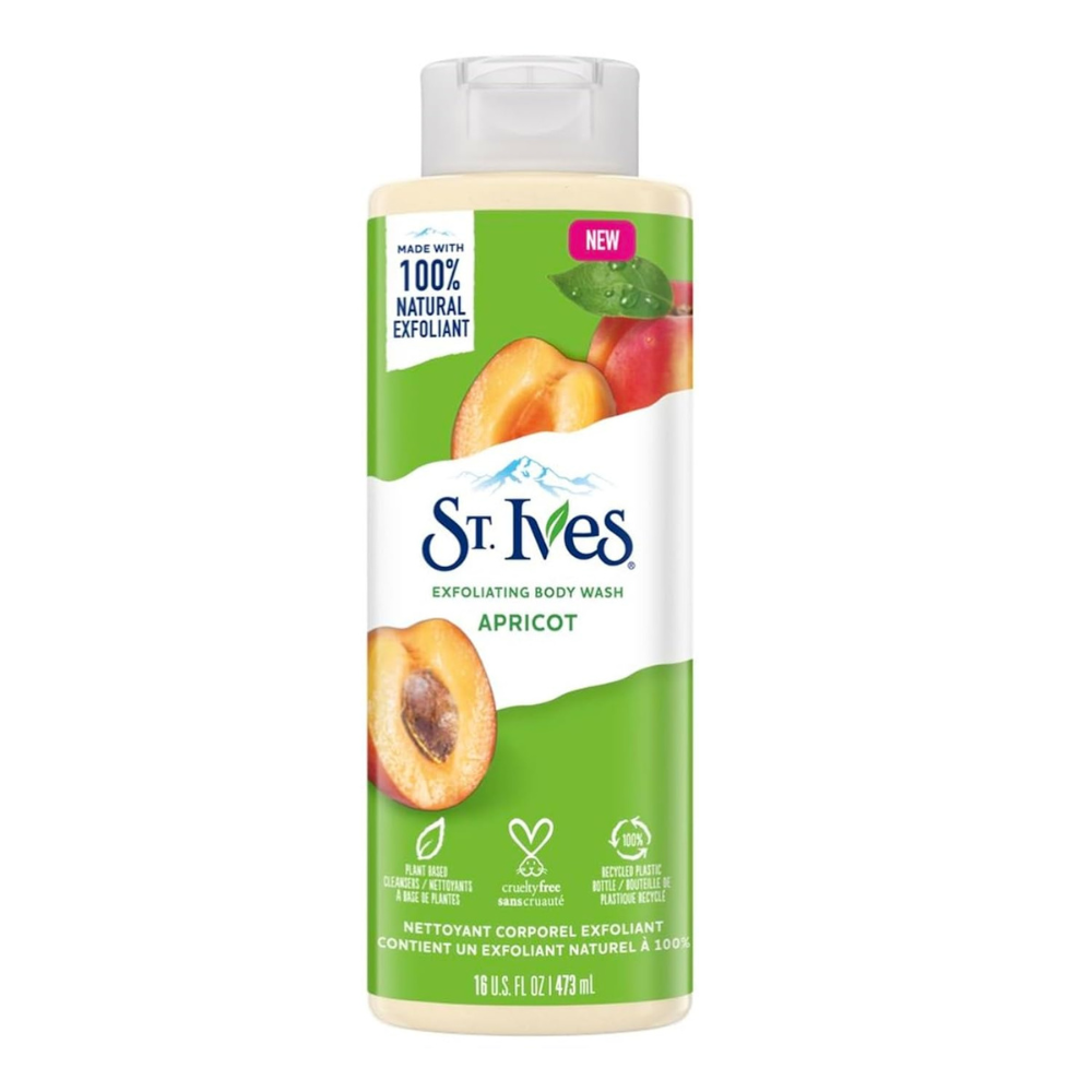 St. Ives Apricot Exfoliating Body Wash (16 oz)