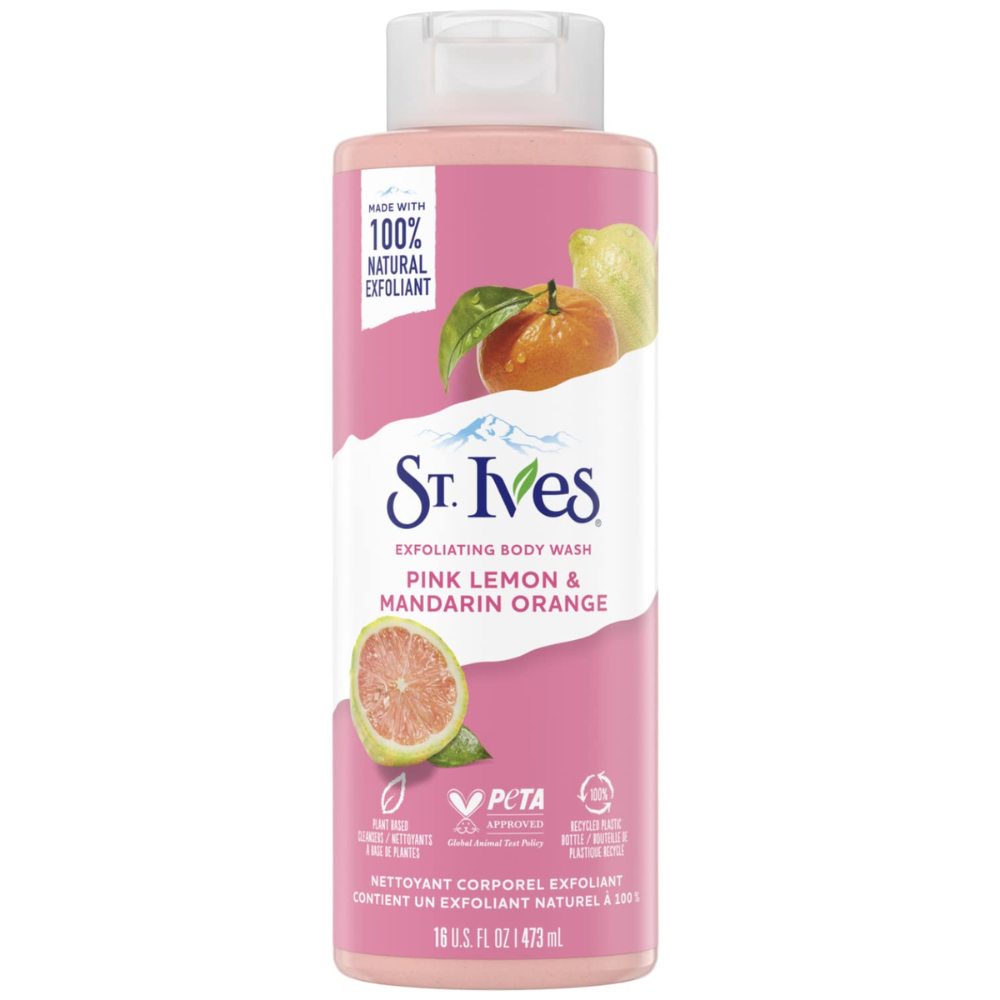 St. Ives Pink Lemon & Mandarin Orange Exfoliating Body Wash (22 oz)