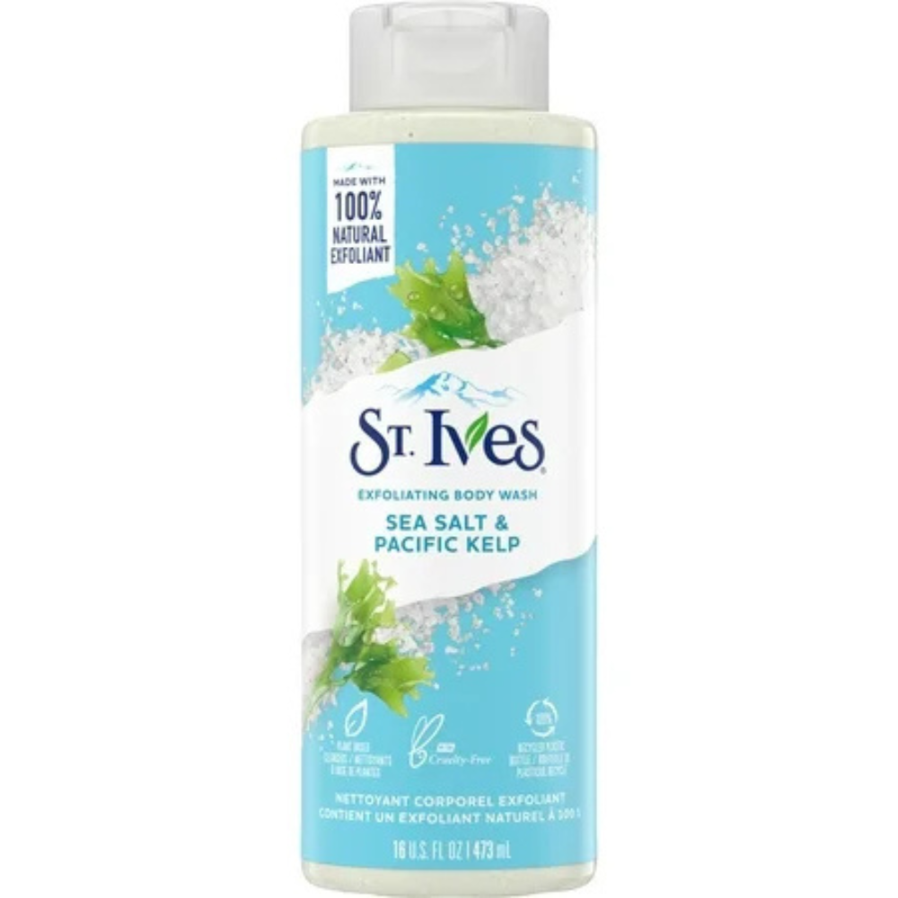 St. Ives Exfoliating Body Wash Sea Salt & Pacific Kelp (16 oz)