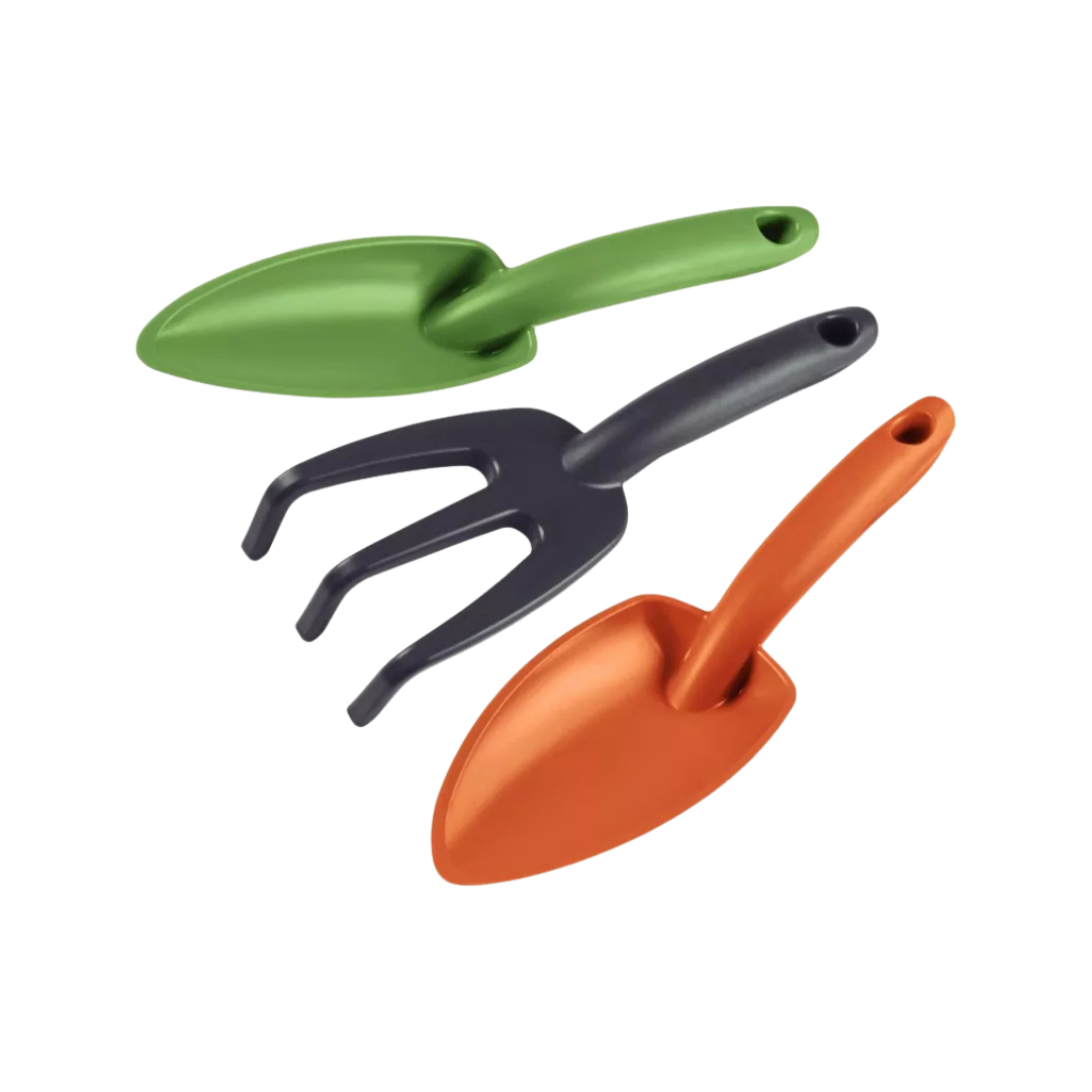 Conjunto Tramontina 3 piezas: paleta, trasplantador y cultivador