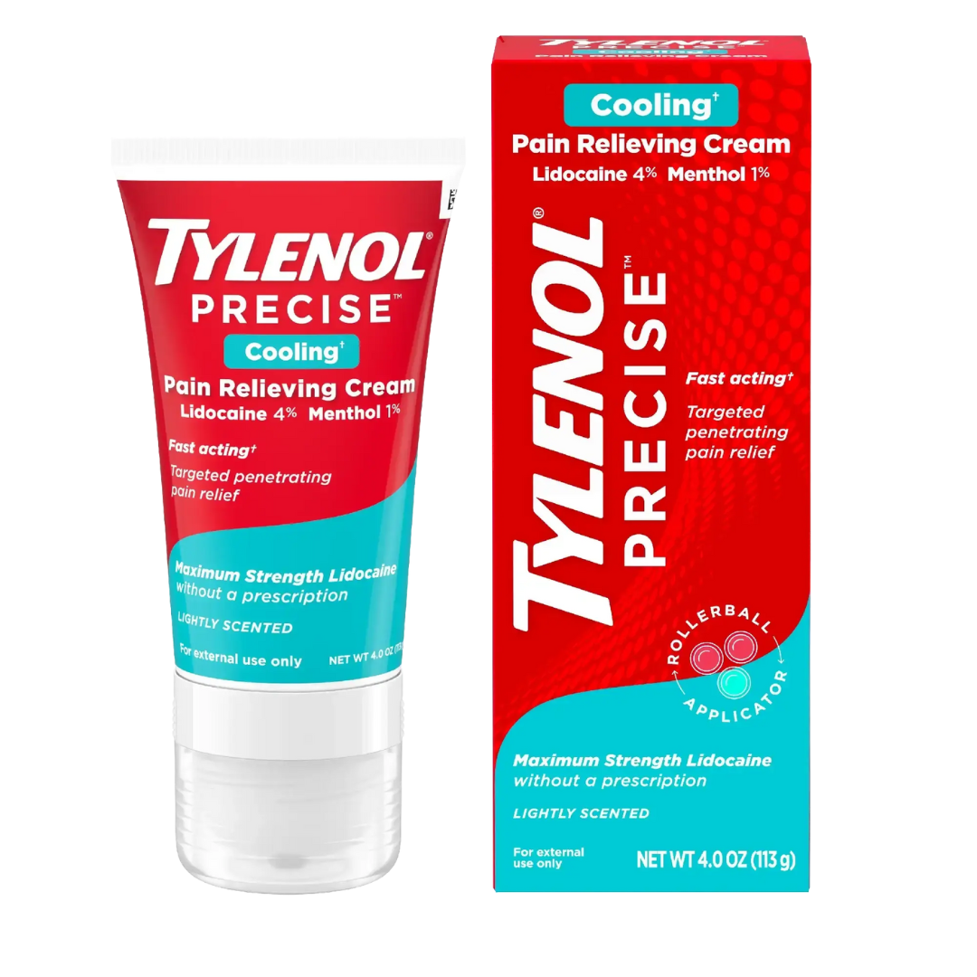 Tylenol Precise Cooling crema analgesica con lidocaína y mentol