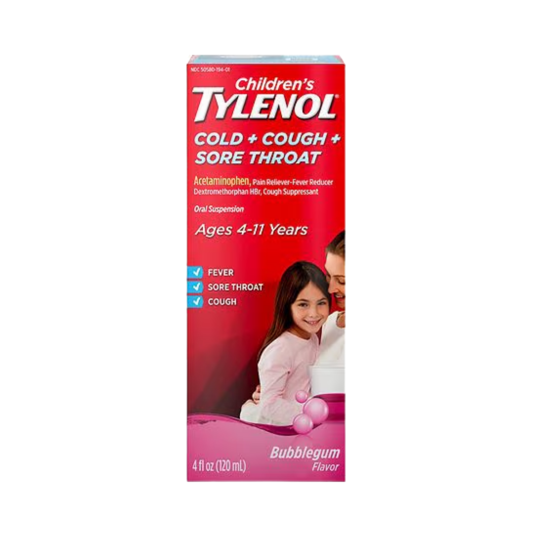 Tylenol alivio para niños fiebre dolor sabor uva 4 oz