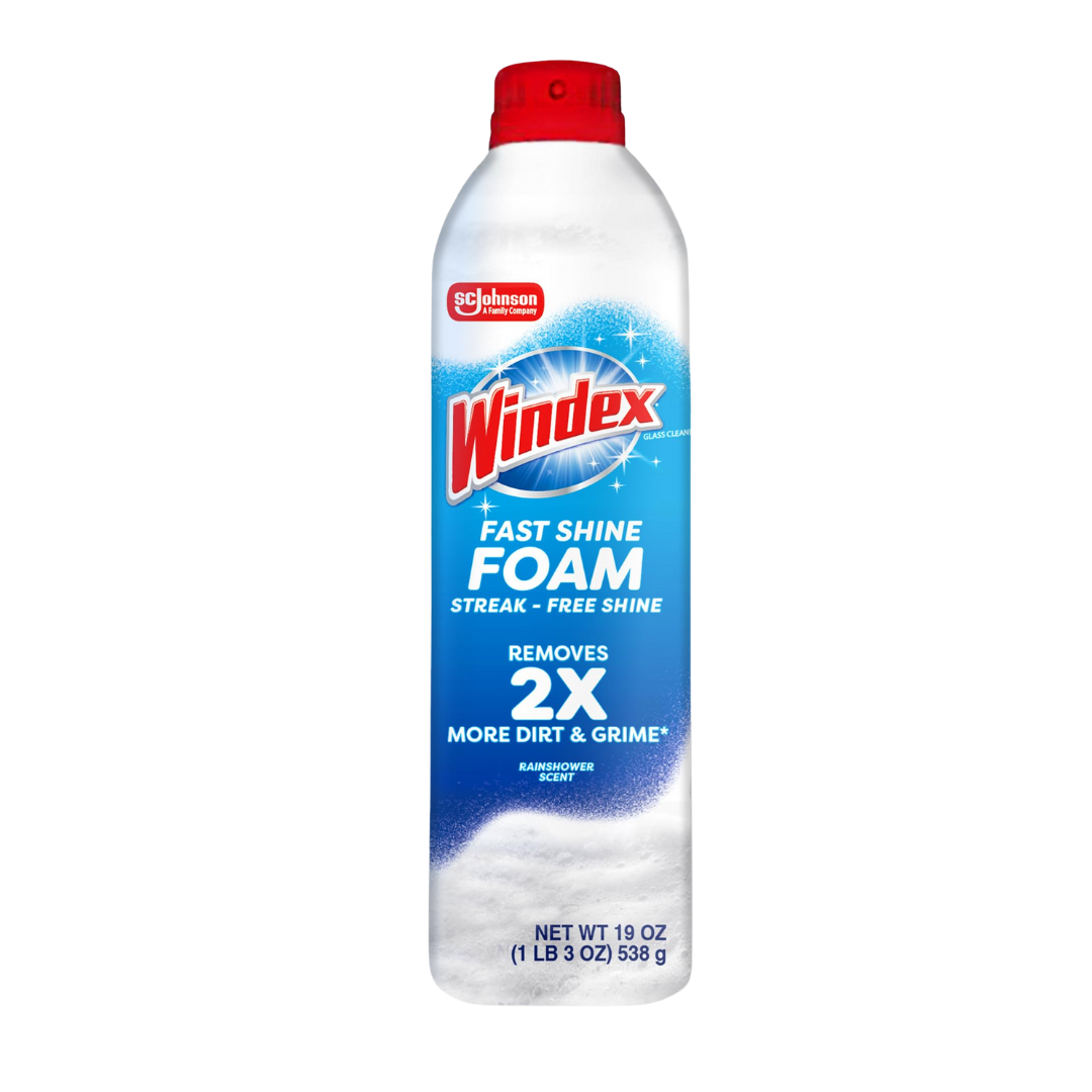 Aerosol espuma Windex 19 oz para vidrios y superficies sin marcas