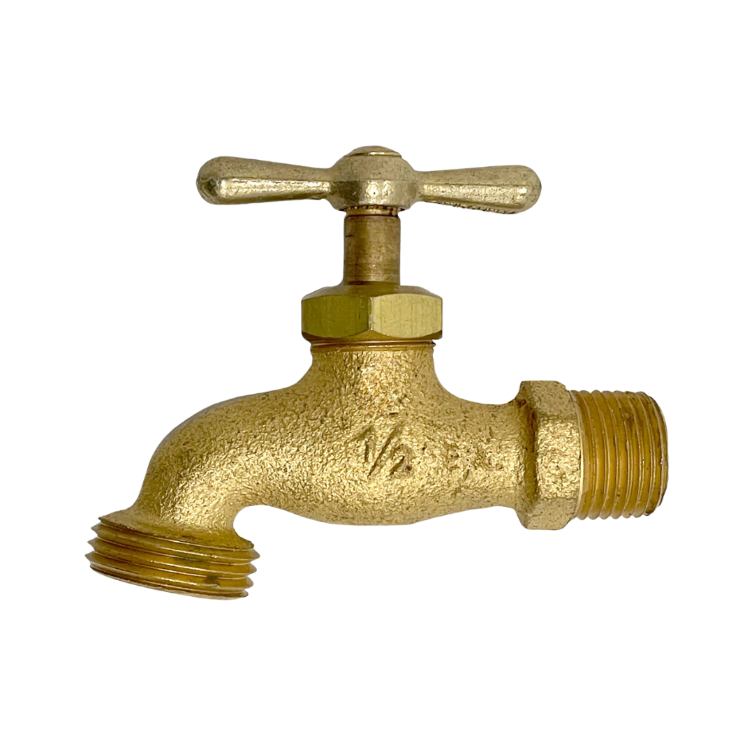 Llave de manga metálica de latón cromado ½″ con palanca